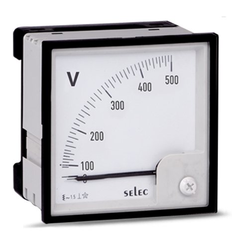 0 to 300V,500V,600V Measurement, Size : 96 x 96mm [AM-V-3]